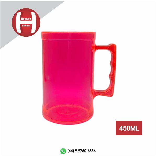 CANECA CHOPP - ROSA NEON