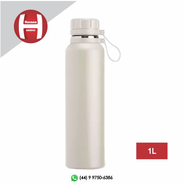 Garrafa Trmica Inox 1L - Branca